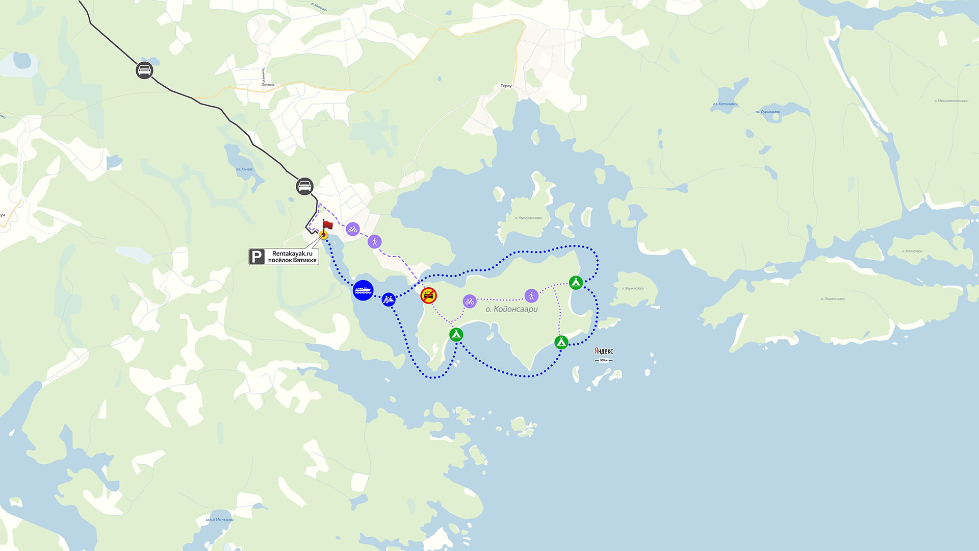 Где на ладоге можно остановиться с палатками на машине карта